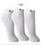 Kit 6 Pares Meias Cano Curto Lupo Para Tenis Feminino 3225 Branco