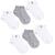 Kit 6 Pares Meias Lupo Infantil Menino Atacado Meia Original Branco, Cinza