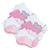 Kit 6 Pares Meias Lupo Infantil Menino Atacado Meia Original Rosa listras