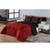 Kit 6 Peças Ternura Completo Para Cama Queen Vermelho com preto