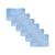 Kit 6 Tapetes de Banheiro Antiderrapante Emborrachado Macio Super Soft 60x40cm Azul