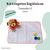 Kit 6 Tapetes Higiênicos Laváveis - Impermeável 70x50 - 200 Lavagens - Sanitário Ecológico para Cães branco com borda rosa