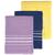 Kit 6 toalhas de banho teka escala 65 x 130 cm sortidas Marinho-Pink-Amarelo