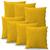 Kit 7 Capas de Almofada Suede Decoração Sala Premium 40x40 Amarelo