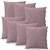 Kit 7 Capas de Almofada Suede Decoração Sala Premium 40x40 Rose