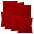 Kit 7 Capas de Almofada Suede Decoração Sala Premium 40x40 Vermelho