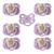 Kit 7 Chupetas Magnética Com Imã Embutido Para Boneca Reborn Rosa bebê, Coroa