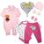 Kit 7 Peças Roupa De Bebê Estampada Presente Para Enxoval Kit menina