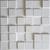 Kit 76 Placas PVC Autoadesivas: Sua Decoração Única Pixel Branco