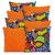 Kit 8 Capas de Almofada 40x40 Lisa e Estampada com Zíper Gorgurinho ROMERO LARANJA