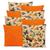 Kit 8 Capas de Almofada com Zíper Gorgurinho 40x40cm Lisa e Estampada BORBOLETA CAQUI LARANJA