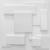 Kit 92 Placas PVC Autoadesivas Branco: Transforme suas Paredes com Estilo  Cidades Branco 