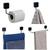 Kit Acessórios Para Banheiro Porta papel Higienico Porta Toalha Gancho Preto e Branco 4 Peças Preto