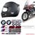 Kit adesivo moto capacete bmw r 1200 gs resinado preto Preto