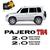 Kit Adesivo Pajero Tr4 2.0 Sixteen Valves Emblema Mitsubishi  PRETO