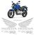 Kit Adesivos Moto Honda Cb 300r Emblemas Resinados Tanque Prata refletivo