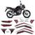 Kit Adesivos Moto Honda CG Titan 160 2024 Modelo Original MOTO CINZA METÁLICO