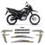Kit Adesivos Moto Honda Nxr Bros 160 2022 Modelo Original MOTO PRETA