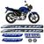 Kit Adesivos Moto Yamaha Ybr 125 Factor 2009 + Emblemas MOTO AZUL