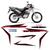 Kit Adesivos Para Moto Honda Nxr Bros 150 ES/ESD 2014 Faixas MOTO BRANCA