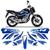 Kit Adesivos Tanque Moto Honda Cg Fan 160 2018 Até 2020  AZUL