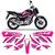 Kit Adesivos Tanque Moto Honda Cg Fan 160 2018 Até 2020  ROSA