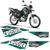 Kit Adesivos Tanque Moto Yamaha Crosser Xtz 150 2014/2021  VERDE