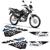 Kit Adesivos Tanque Moto Yamaha Crosser Xtz 150 2014/2021  PRETO