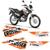 Kit Adesivos Tanque Moto Yamaha Crosser Xtz 150 2014/2021  LARANJA