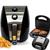 Kit air fryer potente 5 litros e sanduicheira inox gourmet Preto