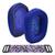 Kit Almofada Azul + Headband Compatível Headset Logitech G733 Preto com roxo