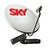 Kit Antena Parabólica e Receptor Sky Conforto HD 60cm Preto