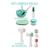 Kit Aplicação De Skin Care + Escova Facial 3d Massagem Limpeza facial dia a dia Verde