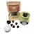 Kit Aromatizador Rechaud + Wax Melts + Vela Rechaud Lar Fresh - Verde Chocolate