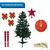Kit Árvore de Natal Decorada Completa com Luzes e Bolas 260 Galhos 1,20mts VERMELHO