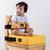 Kit Assento De Elevação Infantil Com Cinto Para Cadeira Alimentação Atividades Bebê Alce  Amarelow