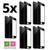 Kit Atacado Com 5x Película De Vidro 3D Full Cover Para iPhone 6 Plus / 6s Plus Preto