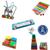 Kit Atividades 05 Brinquedos Pedagógicos Educativos Em Madeira - Primeira Infância TDAH Kit teclado frozen