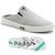 Kit Babuche Slip On Mule Polo Joy Com Chinelo Casual Cinza claro