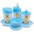 Kit Baby Higiene 3 Girafinha c/bandeja nuvem COLORIDA Azul