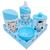 Kit Baby Higiene Safari c/bandeja COLORIDA Azul