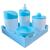 Kit Baby Higiene SEM PERSONALIZAR c/bandeja COLORIDA Azul