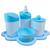 Kit Baby Higiene SEM PERSONALIZAR c/bandeja Nuvem COLORIDA Azul