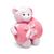 Kit Baby Manta/Bichinho Pelucia Microfibra Bouton Teddy Rosa