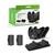 Kit Base Carregador Compatível com Controle Manete Joystick Xbox One Series S/X + 2 Baterias 800mAh Preto
