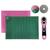 Kit Base de Corte Placa Apoio Para Mesa A2 60x45cm Cortador de Tecido 45mm + 1 lamina de Reposição Base Verde e Rosa Cl45nr