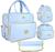 Kit bebê conjunto de bolsas maternidade completo com 4 peças masculino e feminino Azul
