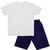 Kit Bermuda + Camiseta Manga Curta Infantil Menino cjr2 Multi cores
