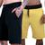 Kit Bermudas Shorts Plus Size Grande Masculinas Lisa Veste Até G5 Corrida Preto, Amarelo, Liso