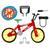 Kit Bicicleta De Dedo E 7 Acessórios Para Personalização - Art Brink Vermelho